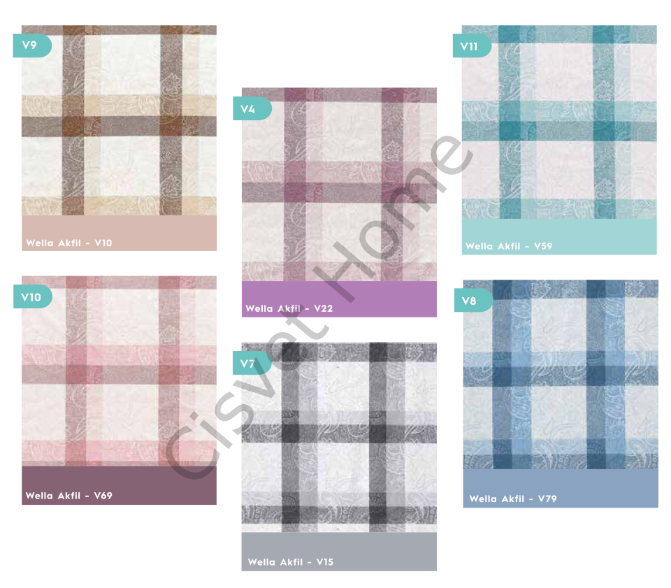 Wella Ekose %100 Pamuk Nevresim Takımı