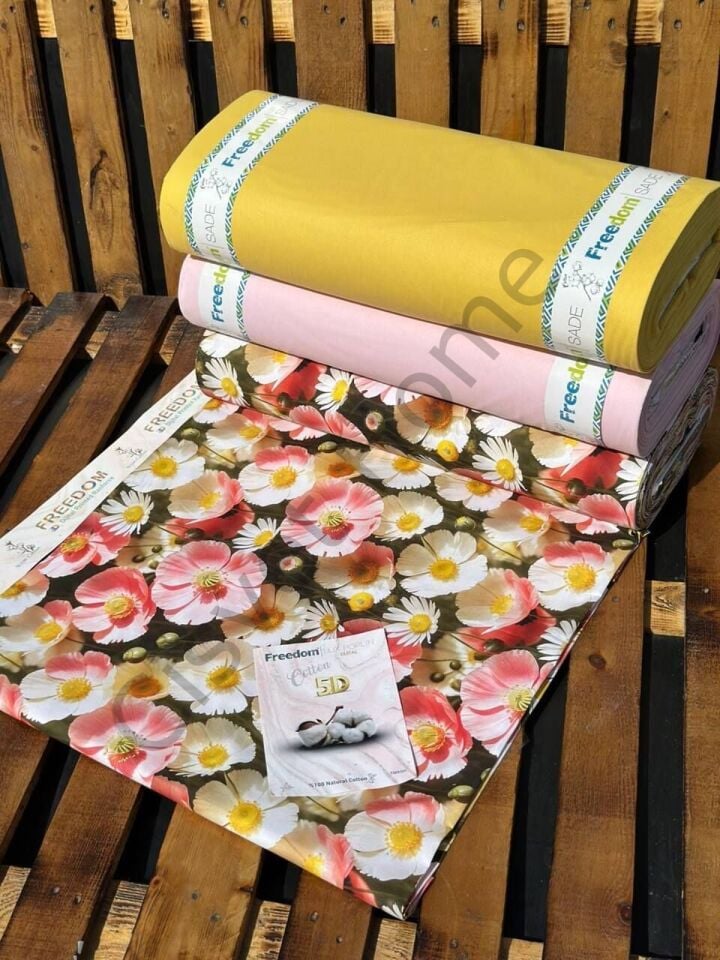 5D Dijital Poplin Kumaş  – 240 cm  %100 Pamuk  130 GSM