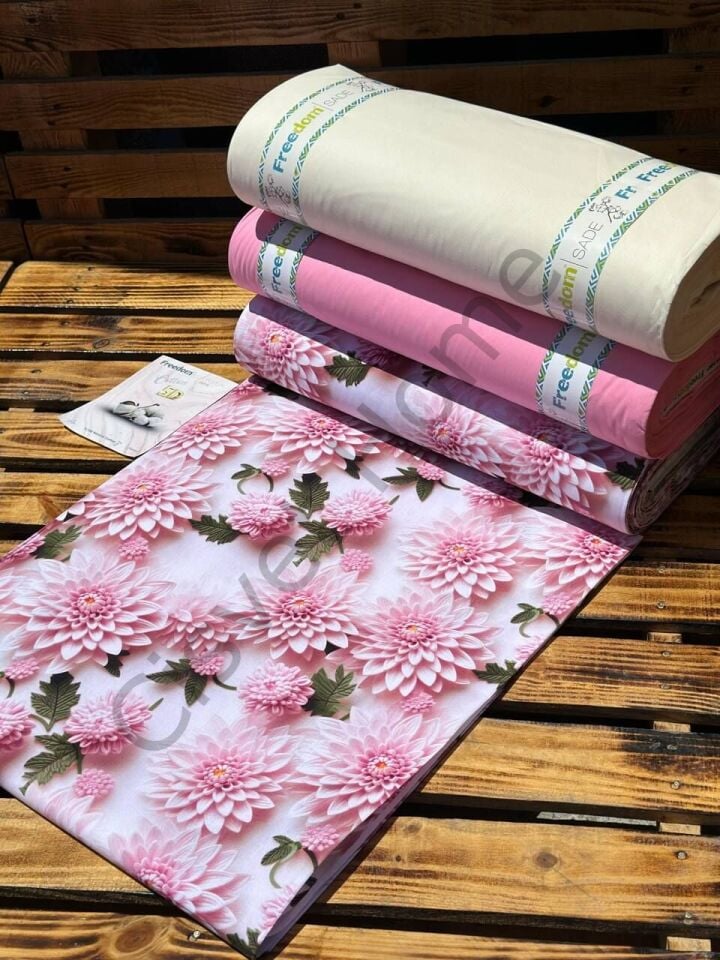 5D Dijital Poplin Kumaş  – 240 cm  %100 Pamuk  130 GSM