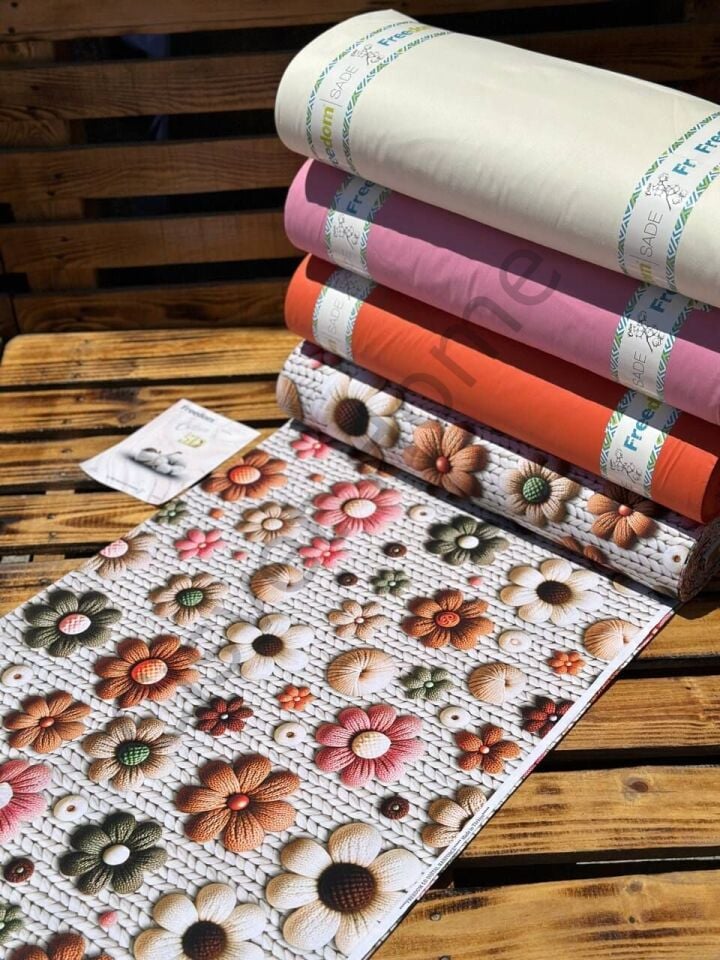 5D Dijital Poplin Kumaş  – 240 cm  %100 Pamuk  130 GSM