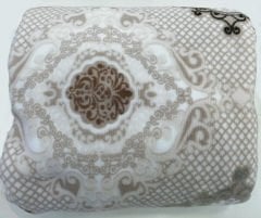 Damask Kahve Welsoft Halı Örtüsü  6 Metrekare