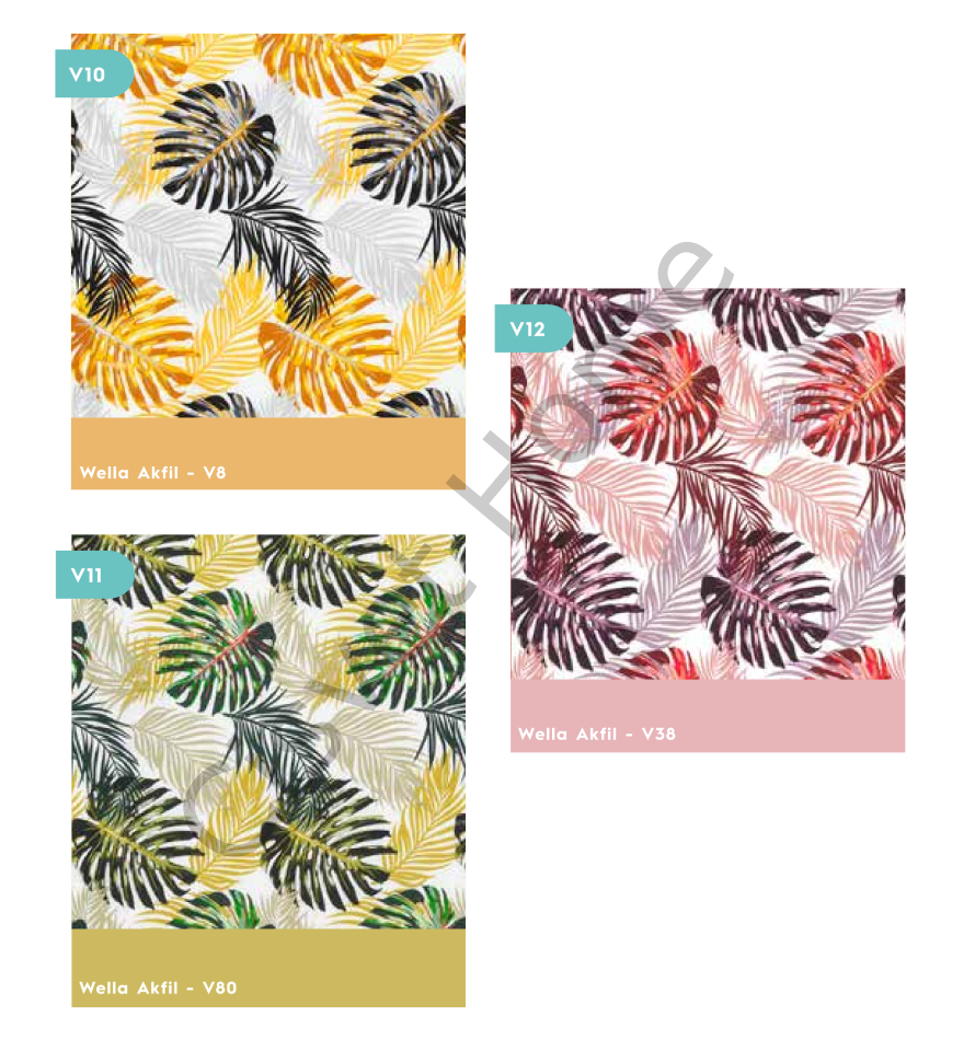 Wella Palmiye %100 Pamuk Nevresim Takımı