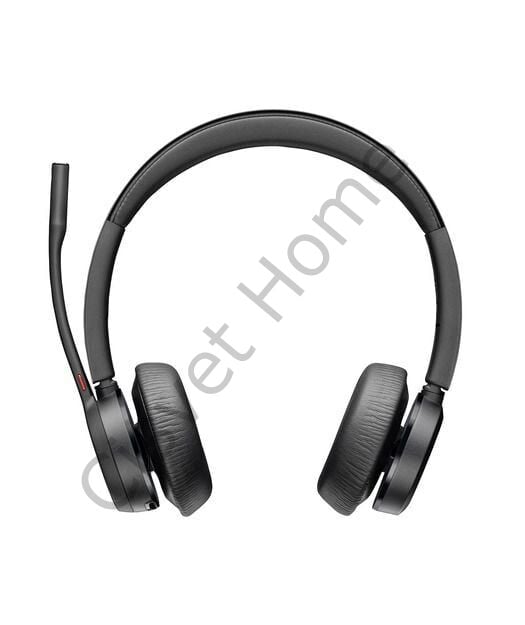 Poly Voyager 4320 UC – USB-A + BT700 Adaptör, Kablosuz Binoral Kulaklık, 24 Saat Konuşma, 47 Saat Müzik, Siyah