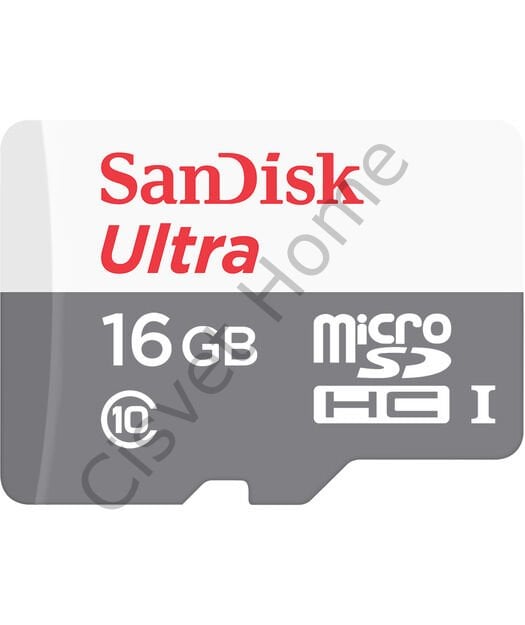 SanDisk Ultra 16GB microSDHC – 80MB/s Okuma, Class 10, UHS-I, Full HD Video, Dayanıklı Tasarım, Android Uyumlu