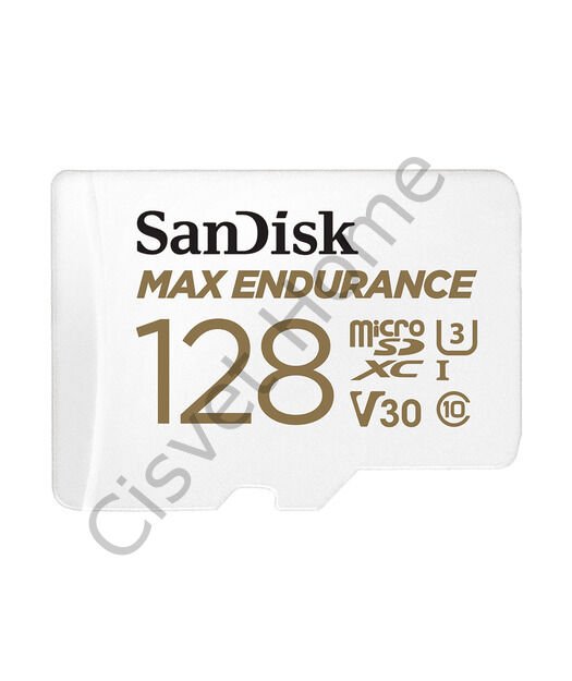 SanDisk MAX ENDURANCE 128GB microSDXC + SD Adaptör – 100MB/s Okuma, 40MB/s Yazma, Class 10, UHS-I U3, V30, Dayanıklı Tasarım