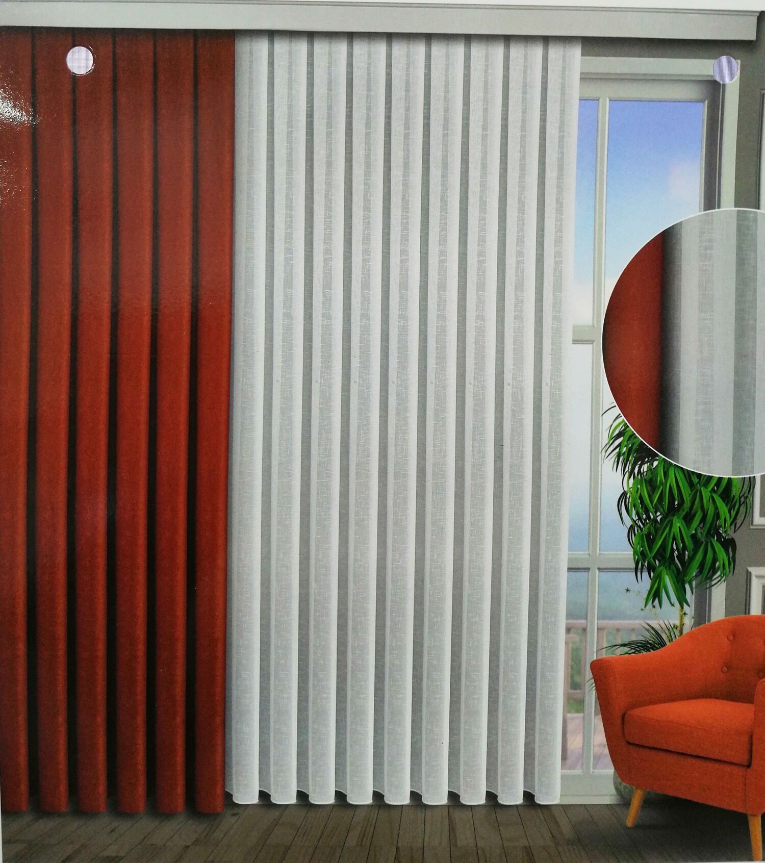 Yelkovan Taç Keten Tül Perde ART2029 Ekru