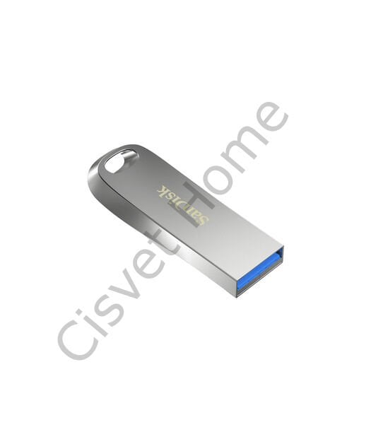SanDisk Ultra Luxe 256GB USB 3.2 – 150MB/s Okuma, Metal Gövde, Gümüş Tasarım, Şifre Koruma, Anahtarlık Halkası, 2 Yıl Garanti