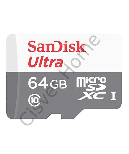 SanDisk Ultra 64GB microSDXC – 100MB/s Okuma, Class 10, UHS-I U1, Full HD Video, Dayanıklı Tasarım, 2 Yıl Garanti