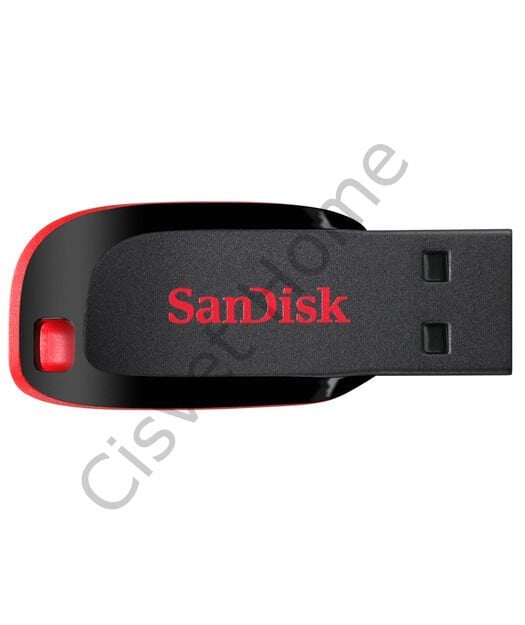 SanDisk Cruzer Blade 128GB – USB 2.0, Kompakt Kapaksız Tasarım, Siyah-Kırmızı, Tak ve Kullan, 2 Yıl Garanti