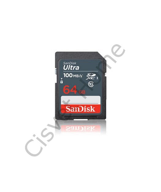 SanDisk Ultra SDXC 64GB – 100MB/s Okuma, Class 10, UHS-I U1, Şoka Dayanıklı, Su Geçirmez, X Işınına Karşı Koruma, 2 Yıl Garanti