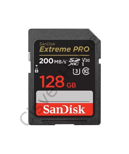 SanDisk Extreme Pro SD UHS I 128GB Card – 200MB/s Okuma, 90MB/s Yazma, UHS-I U3, V30, 4K UHD Video, Dayanıklı Tasarım, Ömür Boyu Garanti