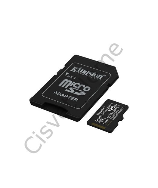 Kingston 128GB microSDXC Canvas Select Plus Gen3 – 150MB/s Okuma, A1 Performans, Class 10, V10, SD Adaptörlü, 2 Yıl Garanti
